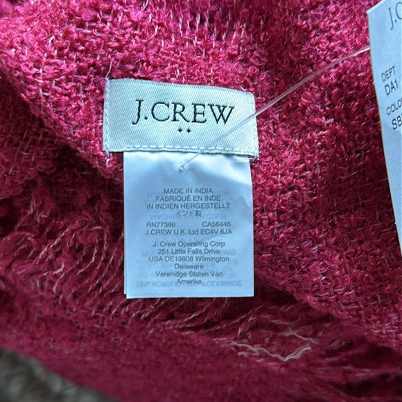 NWT JCrew Scarf with fringe - Picture 3 of 3